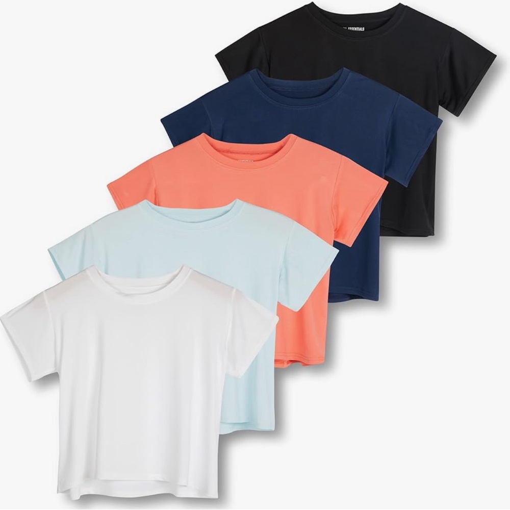 5 pack real essentials crop tops. Size 2x